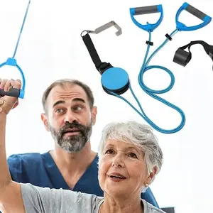 Terapi Stroke Struk Pulley Rings Latihan Sendi Bahu Untuk Orang Tua Stroke Hemiplegia Peralatan Pelatihan Katrol Bahu - Katrol Multi Guna Untuk Rehabilitasi Bahu Di Atas Pintu - Peralatan Latihan Yang Membantu Rehabilitasi Lengan Untuk Pemulihan