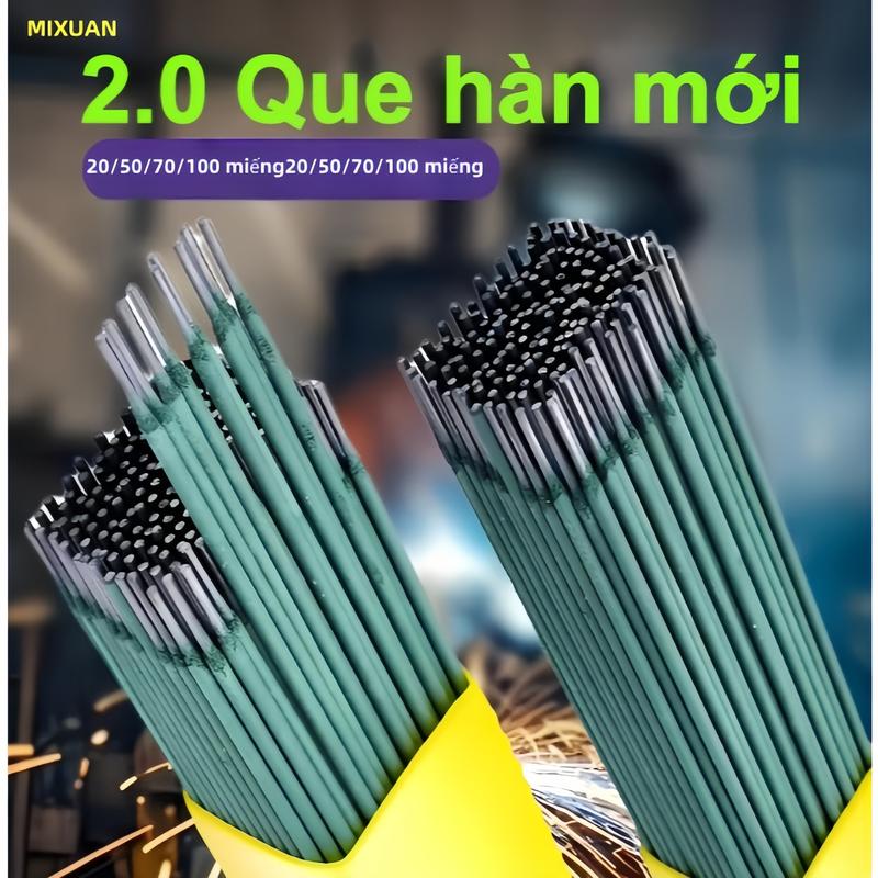  Que Hàn Xanh 2.0mm - Que Hàn Sắt Mỏng & Inox Chất Lượng Cao - Dụng Cụ Hàn Chuyên Nghiệp 