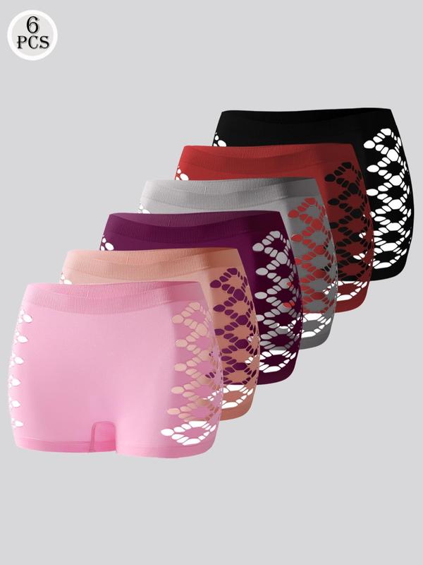 Women's Plain Boyshorts, Regular Fit Casual Comfy Breathable Boyshorts for Daily Wear, Ladies Underwear for All Seasons 0