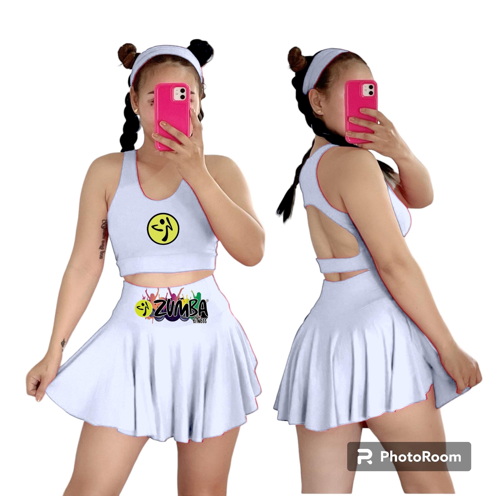 Zumba skort-skirt with short uniform or Terno_voghion.com