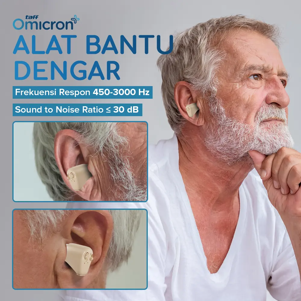 Alat Bantu Dengar In Ear Hearing Aid - K-88 - Beige - TaffOmicron Dandees Store