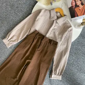 Vienetta id - ONE SET SETELAN WANITA KEKINIAN BAJU CELANA PANJANG MURAH Kekinian Terbaru 2026 KERJA KULIAH  KEMEJA LADYCRUSH & Celana Kulot Crinkle Airflow  Hijab Lengan Panjang & Basic Casual Fit XL KOREAN STYLE HIJAB FRIENDLY DAILY REMAJA