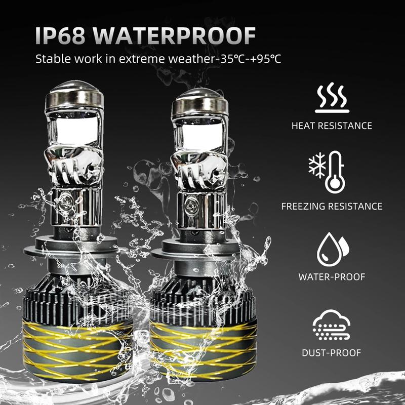 Product Introduction of ZTZPIE. 100000 LM 1000W CSP 3570 CHIP 6000K EMC Canbus lens H4 H7 9005 9006 Led Headlight For Car Light NO ERROR Bulb 12V Lamp 5