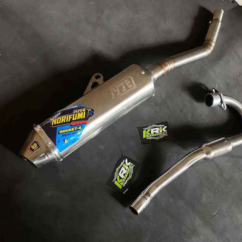 Knalpot Norifumi Roket 4 Bore up model terbaru sangat cocok untuk motor CRF, KLX dan WR 155 4