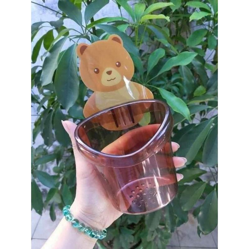 Sét 3 chiếc cốc gấu đựnġ bàn chải Đựng Bàn Chải Nhà Tắm 2
