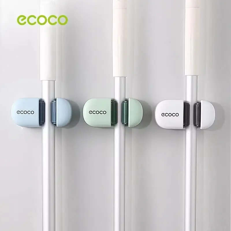 My home พร้อมส่งECOCO ที่แขวนไม้กวาด ไม่ต้องเจาะ ที่เก็บไม้กวาด แข็งแรงรับน้ำหนักได้มากไซต มีให้เลือก 3สี