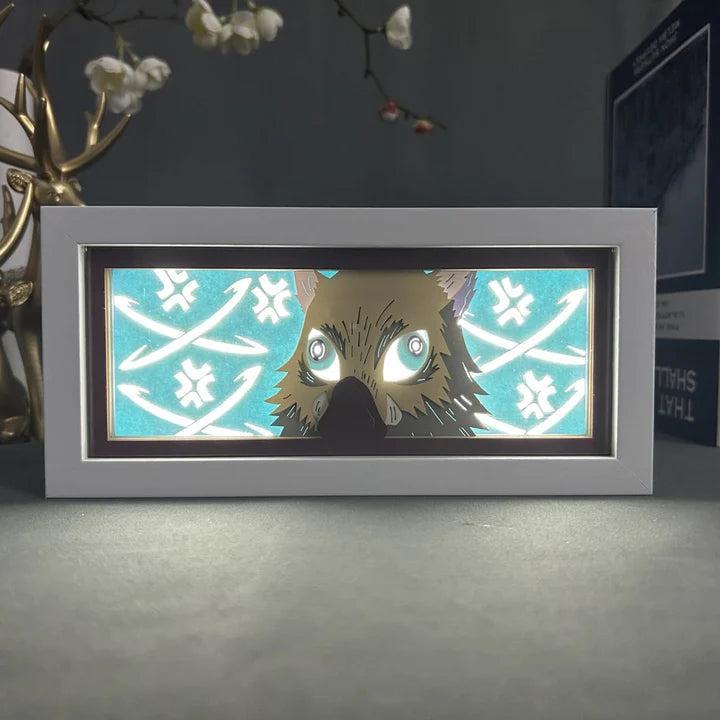 [DEMON SLAYER] Hộp Đèn Anime 3D Led, Có Thể Điều Chỉnh, Trang Trí Bàn Học, Góc Làm Việc 5