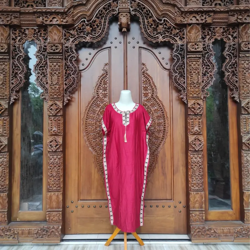 TERBARU DASTER KAFTAN BUSUI RESLETING DEPAN BAHAN RAYON SIZE LD 120 CM 8
