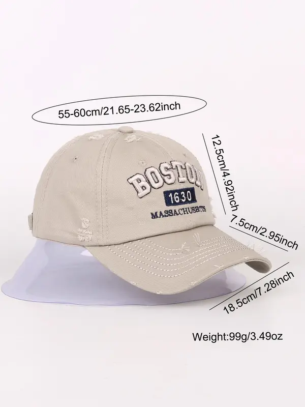 Letter Embroidered Baseball Cap,  Casual Sports Hat for Men & Women, Outdoor Sun Protection Cap for Daily Wear, Perfect for Students and Outdoor Sports 7