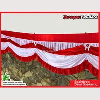 Gambar Backdrop Dewi Soekarno | Background Risplang Merah Putih Panjang Dekorasi Kemerdekaan HUT RI - 5 Gelombang dari Juraganbendera Kota Surabaya 3 Tokopedia