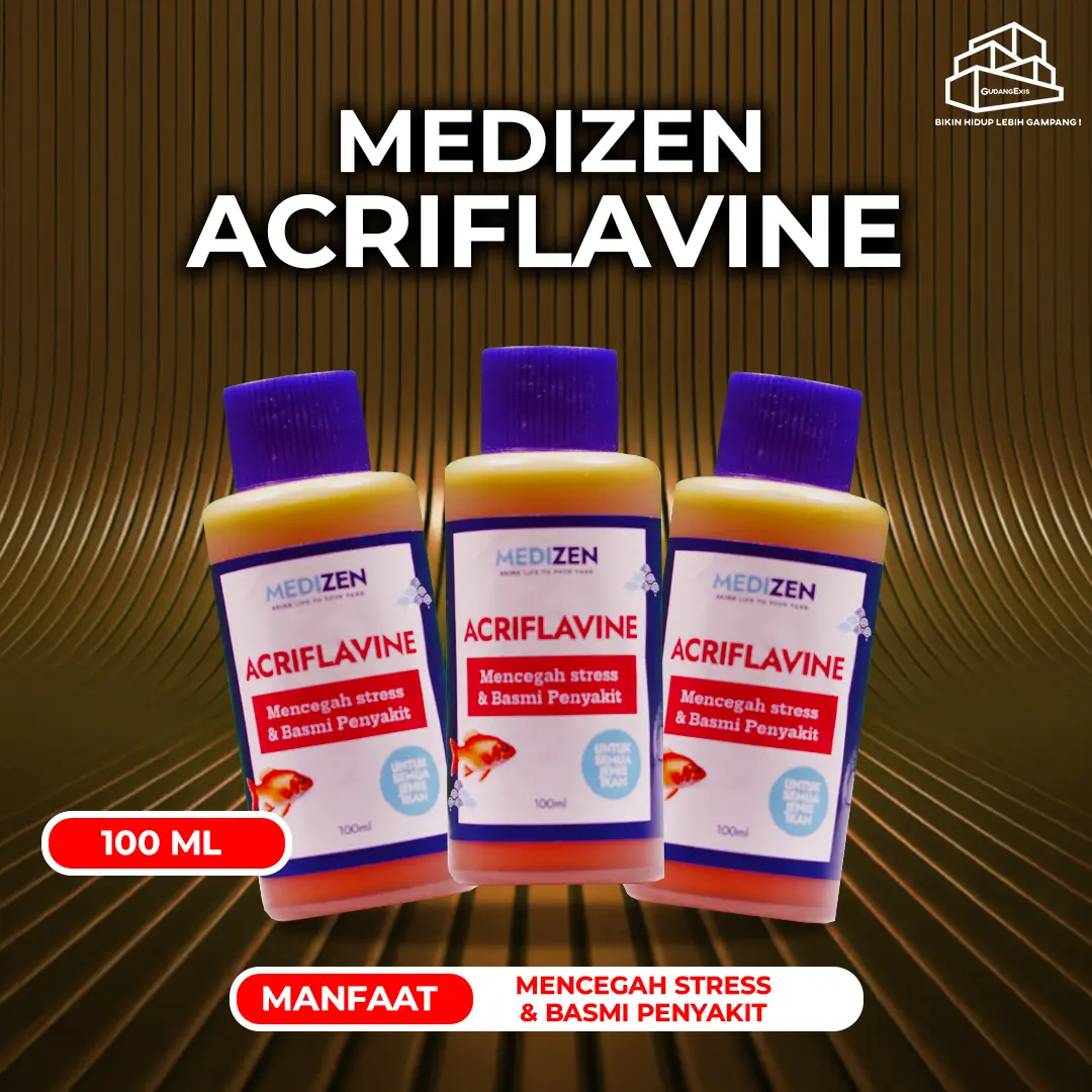 OBAT IKAN HIAS ACRIFLAVINE PLUS KIYOSAKI 100 ml