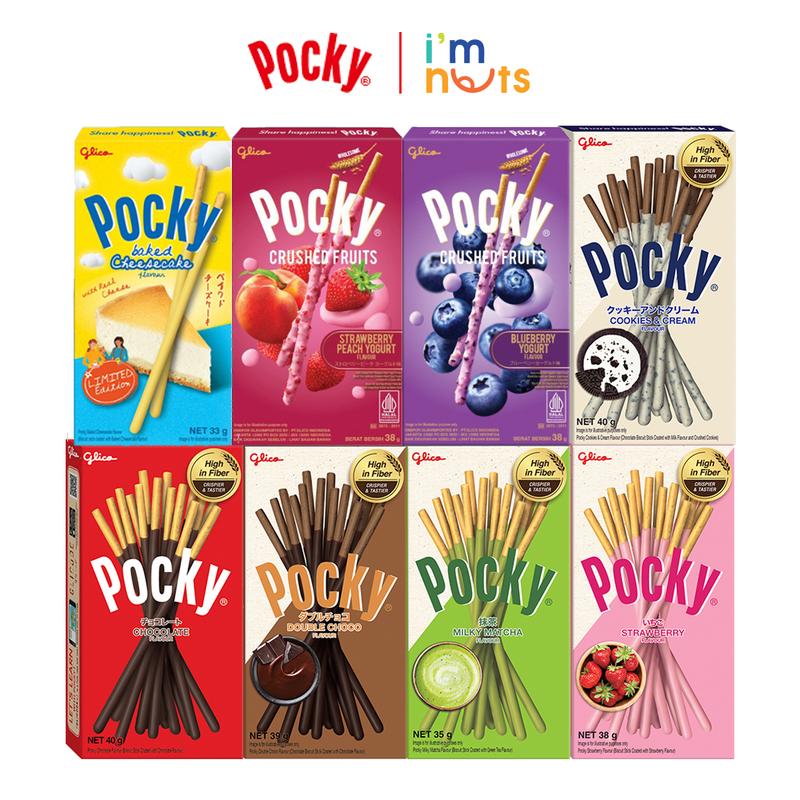 Bánh que Pocky Glico Thái Lan nhiều vị hộp 40g