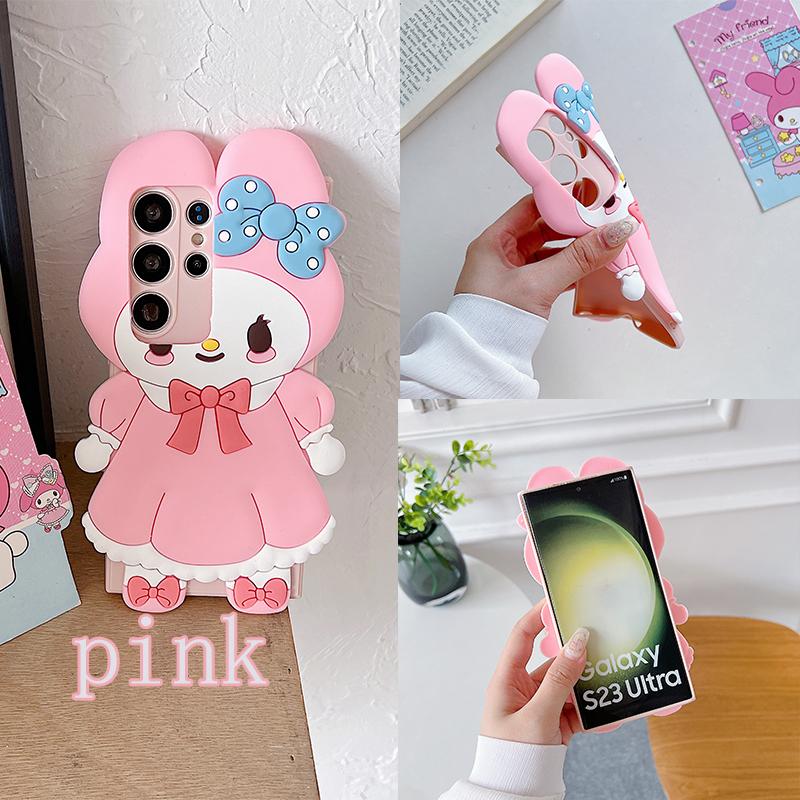 Product Introduction of Cartoon Casing For Samsung Galaxy A55 A35 A25 A15 A24 A23 4G A54 A34 A73 A53 A33 A13 A14 A22 A32 5G Phone Case Soft TPU 3D Cute Melody Wing Bear Anti-falling Silicone Protective Cover 3