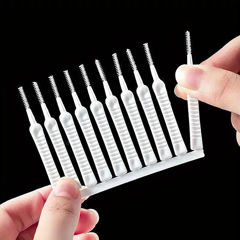 Plastic Shower Head Cleaning Brush, 10pcs Portable Mini Lightweight Disposable Shower Head Cleaning Brush, Bathroom Accessories Cleaning Tools, Cleaning Gadgets, Scrubbing Stick, Bathroom Accessories, House Cleaning Tools,  Cleaning Bundles 3