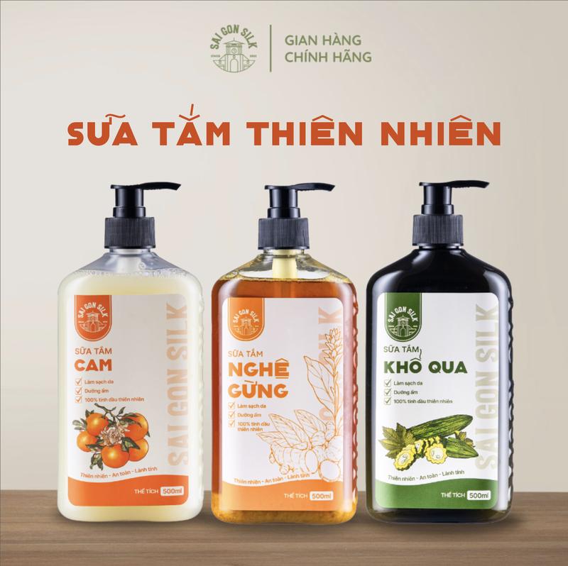 Sữa tắm thảo dược SaigonSilk 500ml Dưỡng Da Body Dưỡng Body sữa tắm sữa tắm
