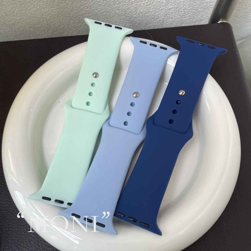 Silicone Strap for IWatch Apple Watch Series 11 10 9 8 7 6 5 4 3 Ultra 3 2 Se 3 2 49mm 46 45 44 42 41 40 38mm Soft Rubber Replacement Band Accessories for Tali Jam Tangan Smartwatch I8 S10 S8 S9 Pro Max T900 T800 Ultra 8 MAX 9 PRO S20 T500