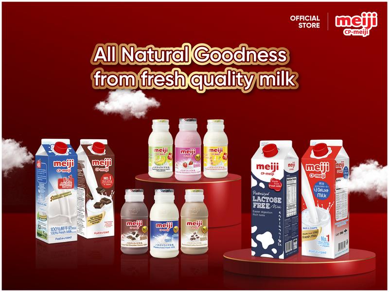 Sữa Tươi Thanh Trùng Meiji Nhật vị dưa lưới 946ml - Combo 2 hộp 3