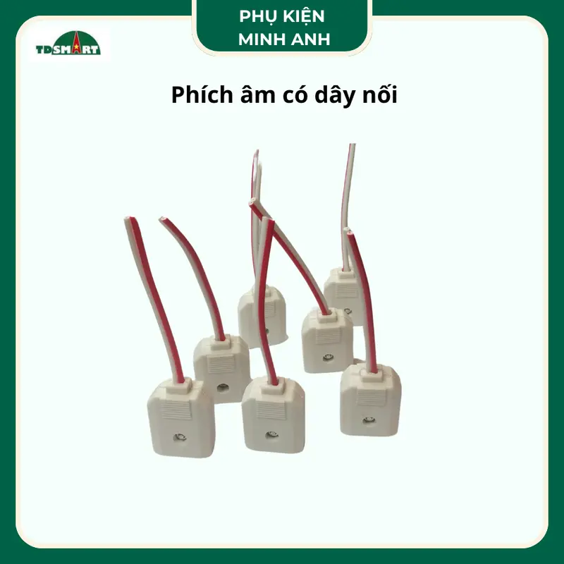 Combo 50 phích âm liền dây cho camera - Hàng chính hãng 0