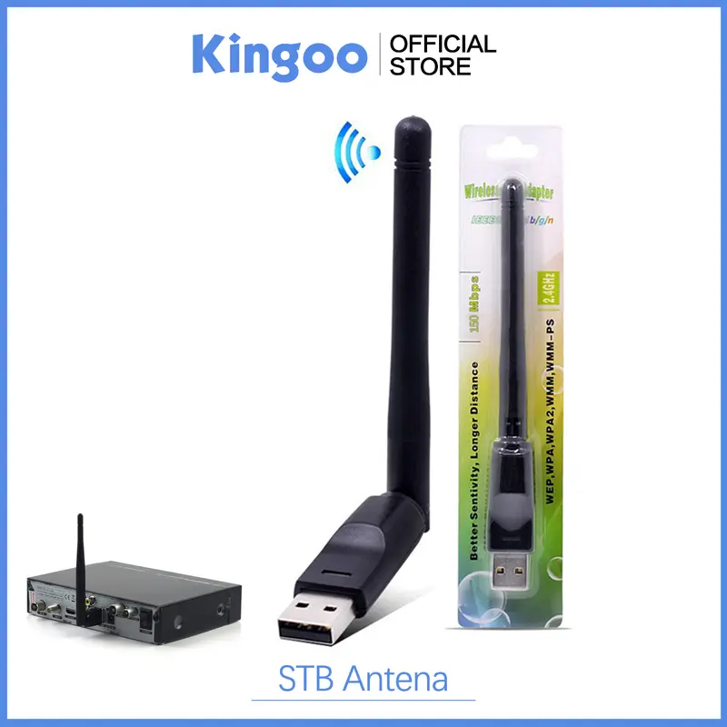USB Wifi Set Top Box MT7601 150M Dongle STB Adapter Antena PC Laptop