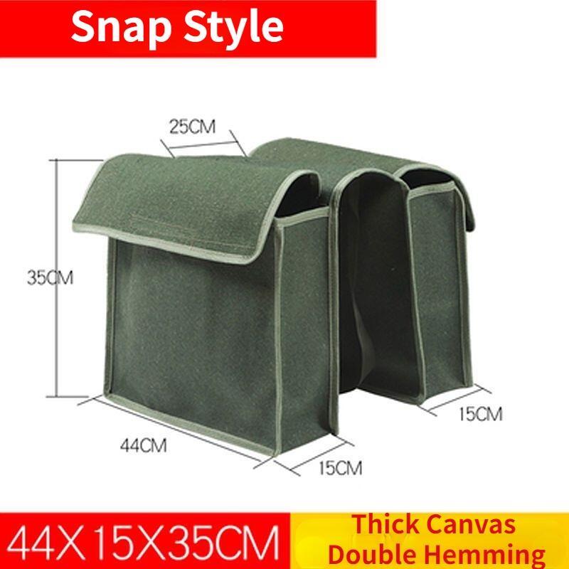 Túi Đựng đồ bằng Vải Bố, Dày, Thích hợp cho yên xe phía sau xe đạp và xe máy Sport Túi Thể Thao Bag 1pair Universal Bike Saddle Bag Hành lý Pannier Vải đơn giản Mũ bảo hiểm Vest Bag 7