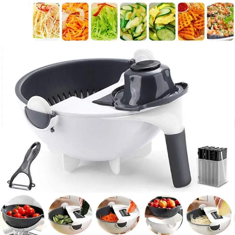 Bộ dụng cụ bào và cắt gọt rau củ quả đa năng 9 in 1 2