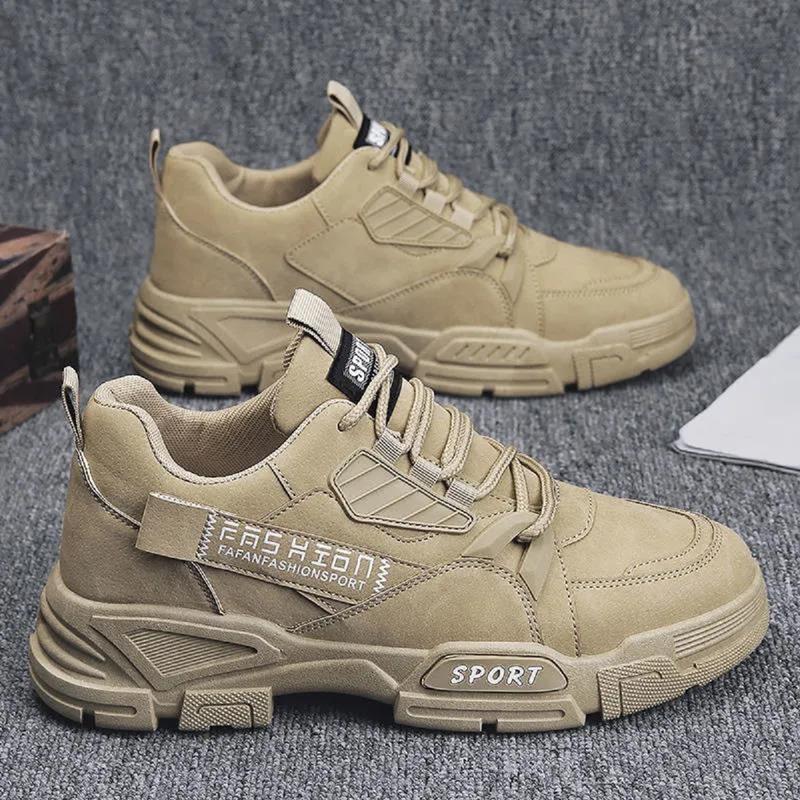 Giày nam - Giày sneaker nam da lộn Sp6 Shoes  Đế Bằng