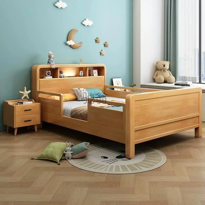 【SG Sellers】Children Bed Baby Bed Kids Bed Bed Extender Baby Bed Guard Toddler Bed Single Bed With Mattress FrameWith Guardrail Children Bed Attached to Parents