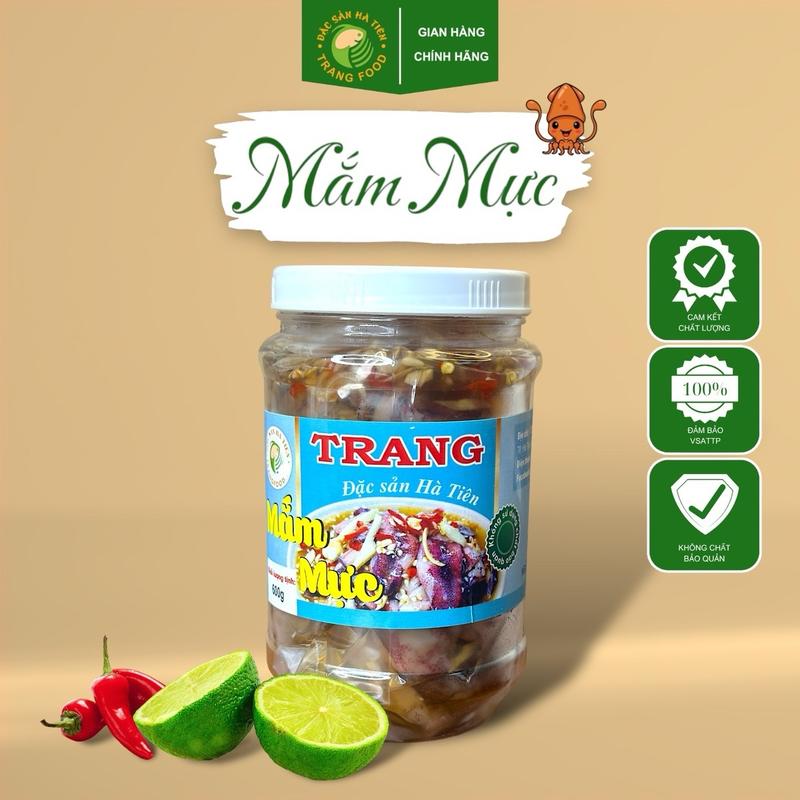 Mắm mực Trang Food (đã làm sạch mực) hộp 600g Cay Food