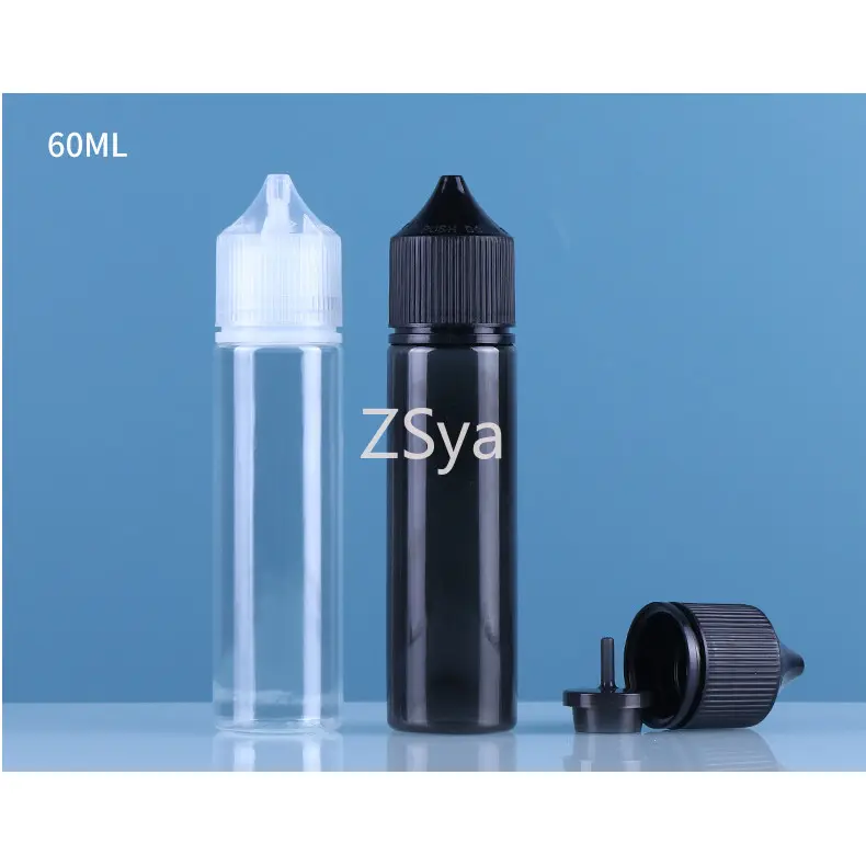 ขวดหยดพลาสติกเปล่า V3 ความจุ 60ml เหมาะสำหรับ DIY รสน้ำมันของเหลว บีบขวดเปล่าออกได้