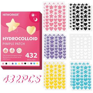 432pcs/caja de parches para acné, cubren granos y espinillas, parches para acné, cubren granos y imperfecciones, productos esenciales para el cuidado de la piel y el rostro