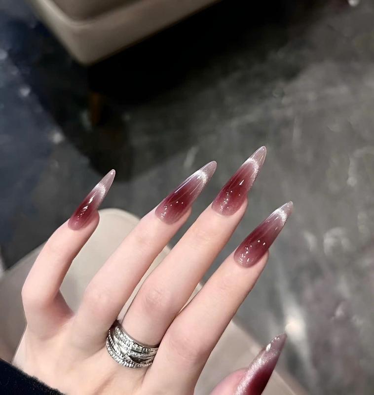 Mã 820 Nail Box Mắt Mèo Trơn Thạch From Dài Sang Chảnh 820