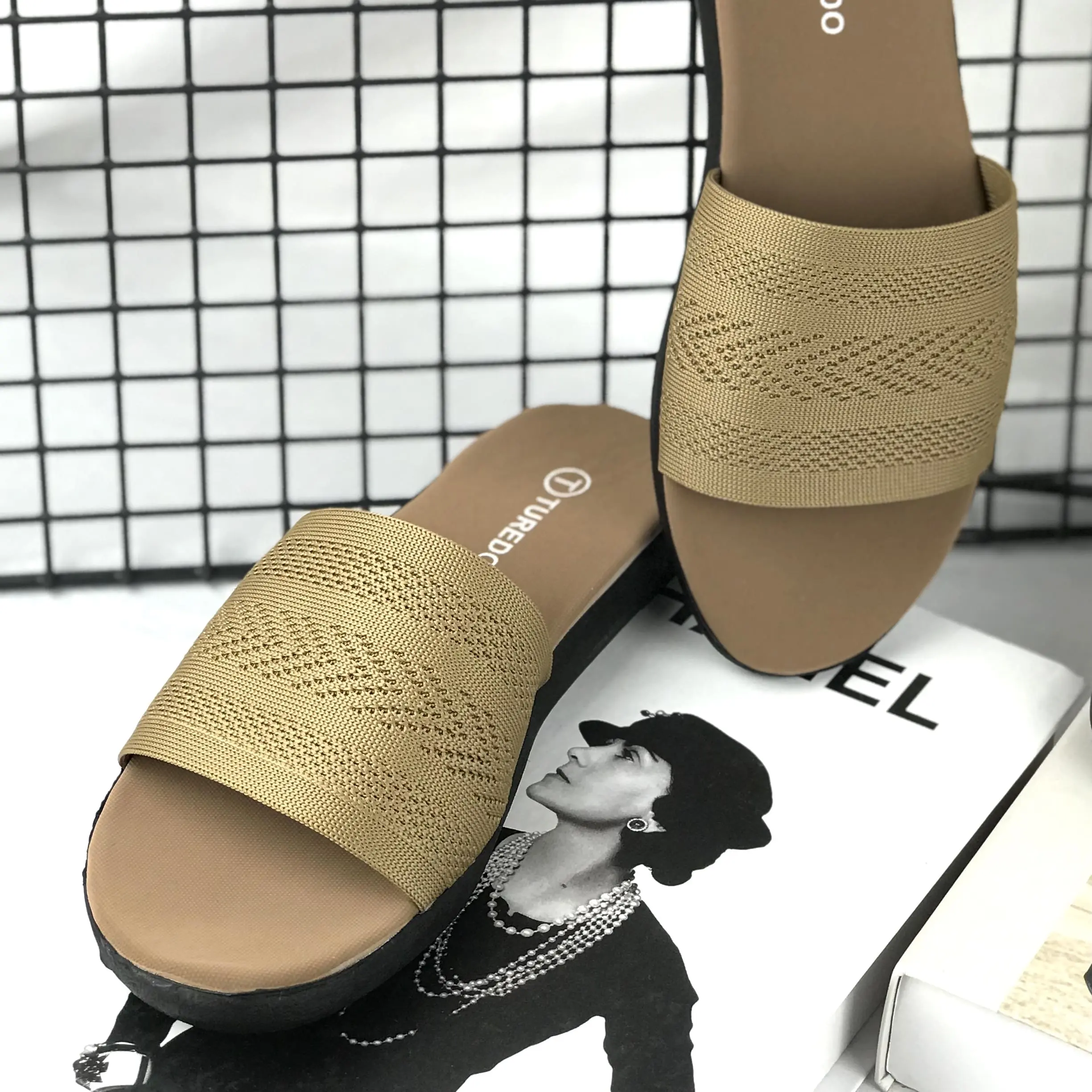 Sandal Wanita Teplek Slip On Kokop Webing - Sol Karet - SINAR 005 Sendal Cewek sandal  terbaru Flat Perempuan