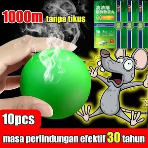 Pengusir Tikus Pil 10 Bungkus | Pasang Segera, Tikus Lari Cepat | Aman untuk Ruang Tertutup (Mobil/Kamper) | 10 Bungkus, Cukup Pakai Bulan!