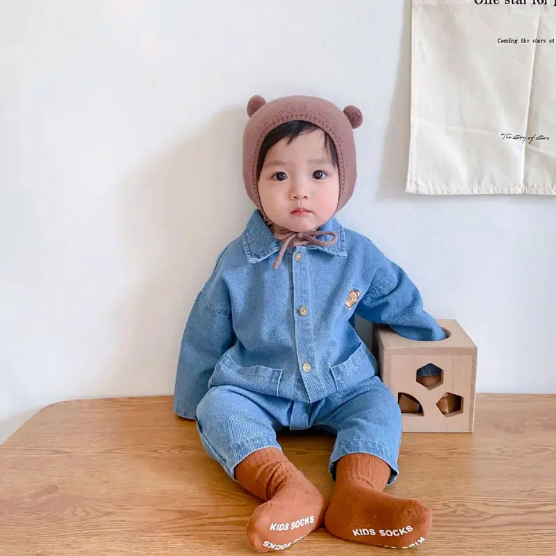 BABY K2 - jumpsuit Baby jeans Bear 2 warna 3