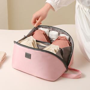 Storage bra bag travel storage Korean version fabric women's underwear portable storage bag three-in-one underwear storage bag