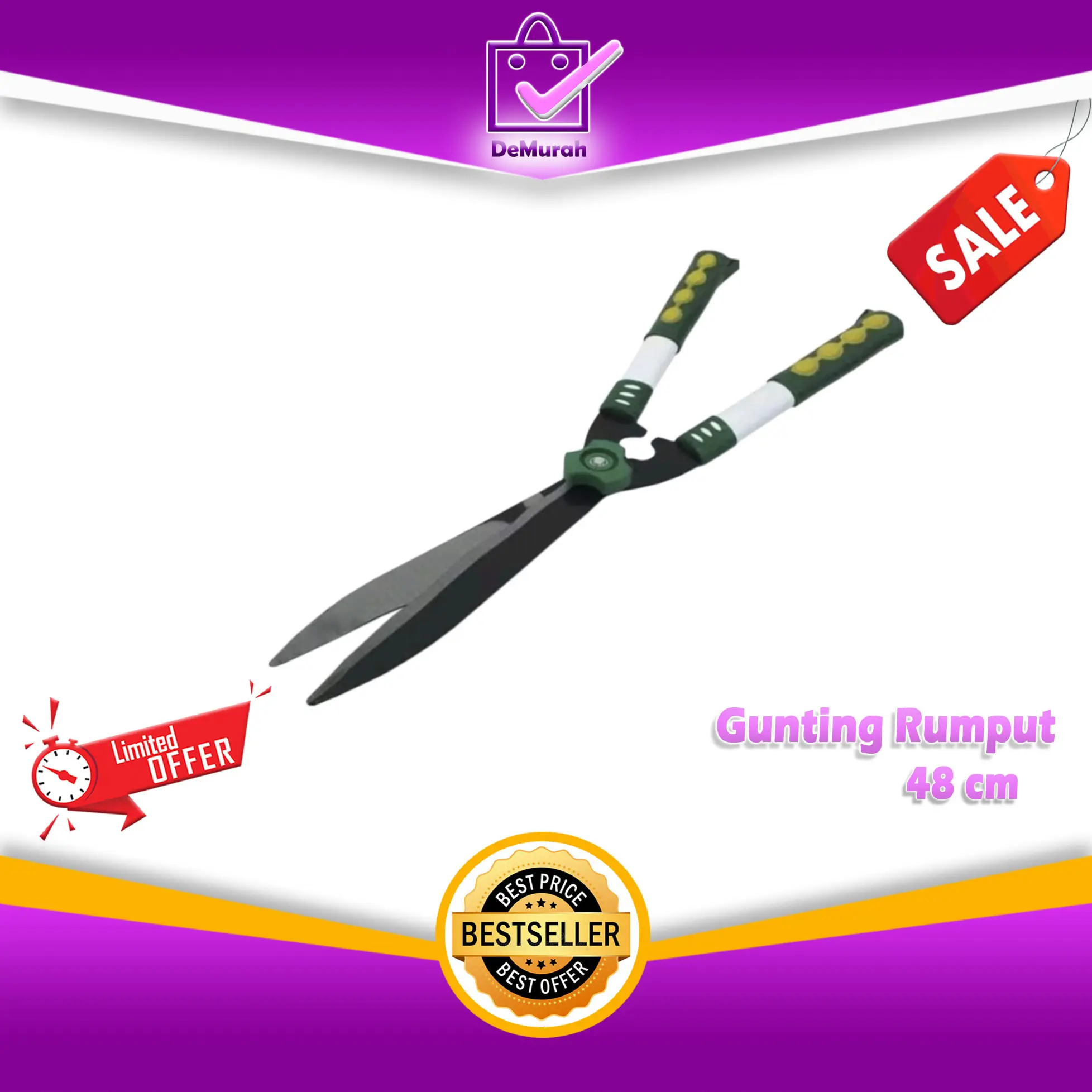 Gunting Rumput Super Tajam 48CM Gunting Potong Rumput Besar 0987 - Shop ...
