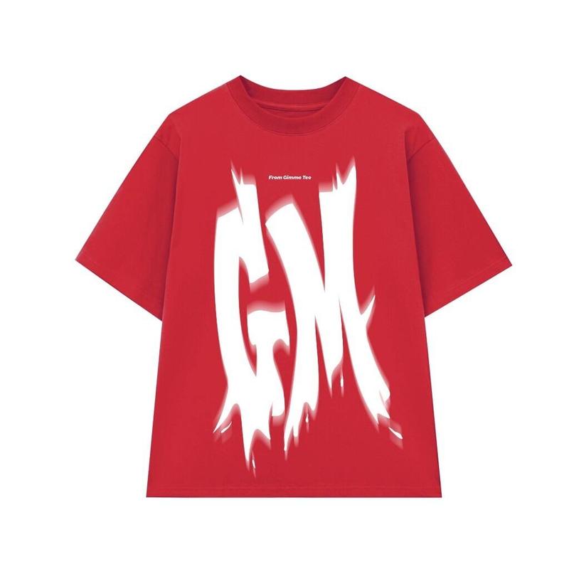 Áo Thun Ngoại Cỡ Gimme Tee, Unisex, In Chữ GM, Cotton, 270gsm, GMT36, Có Sẵn Trong S-5XL, [Thanh Toán Khi Nhận Hàng] Cổ Tròn Menswear Nam 6