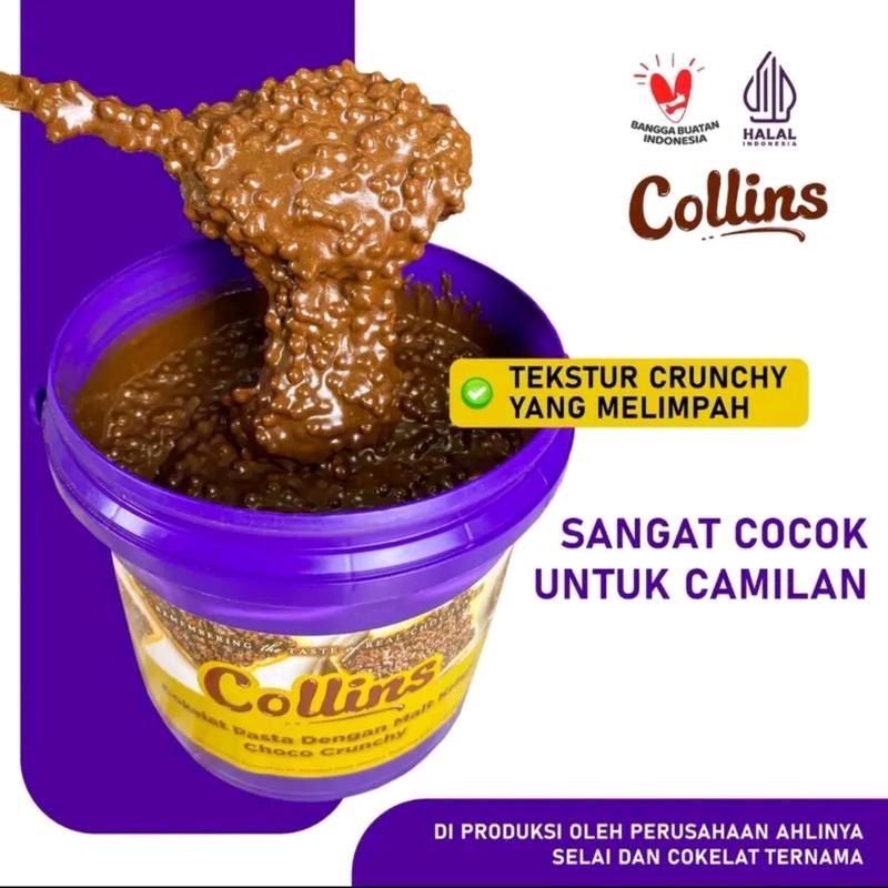 Collins Coklat Pasta dengan Malt Krispi Choco Crunchy 1 kg 3