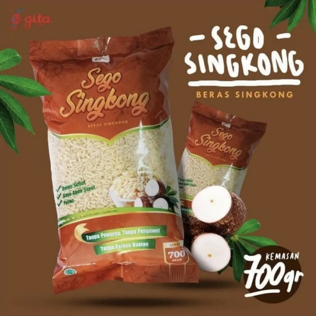 Sego Singkong ( Beras Singkong ) 700g - COCAS Gita Food Gluten Free