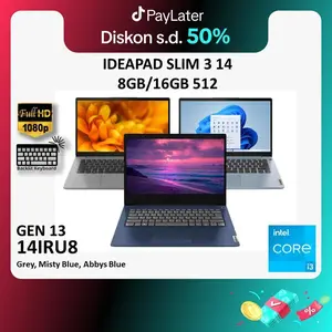 LENOVO IdeaPad Slim 3 14 i7-13620H/i5-13420H/i5-12450H/i3-1315U 8GB/16GB 512GB SSD 14.0FHD W11 FHD IPS WUXGA