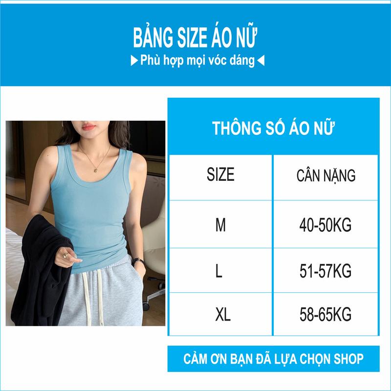 Product Introduction of Áo ba lỗ nữ RAZA dáng áo ôm chất liệu thun Bo tăm lụa co dãn mạnh RZM43 baby  tee 15