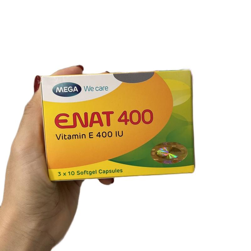 Vitamin Enat 400- hộp 30 viên - vitamin E thiên nhiên - bổ sung vitamin E, làm đẹp da , chống lão hoá