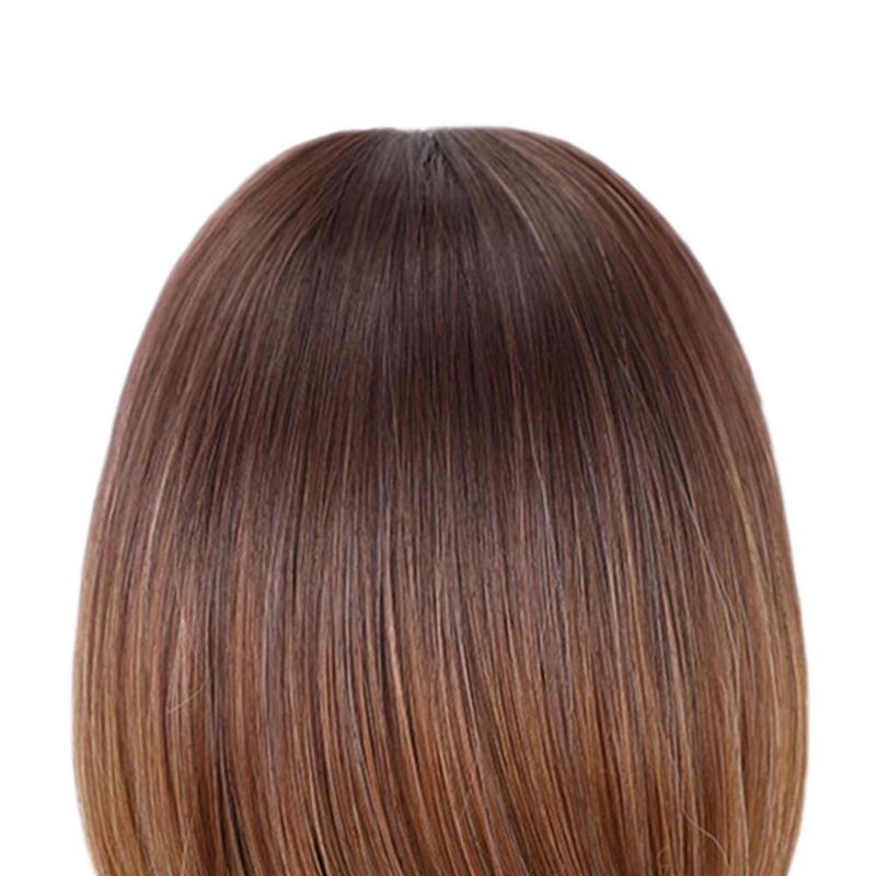 Product Introduction of 12 inch Heat Resistant Synthetic Womens Ombre Bob  for Daily Ombre Brown 2