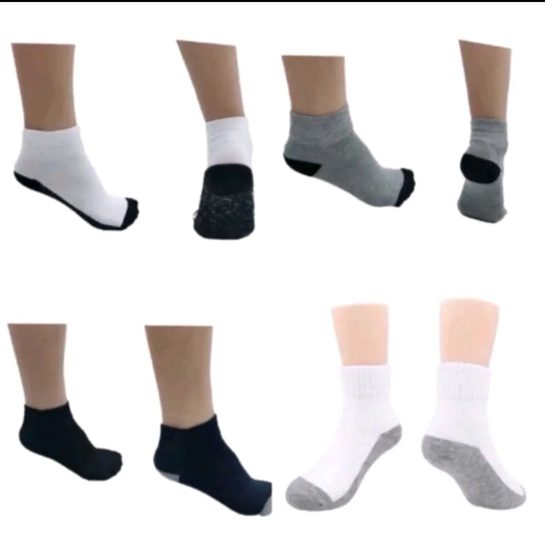 SOCKS FOR KIDS 6-10 YEARS OLD(12 PAIRS IN 1 PACK)