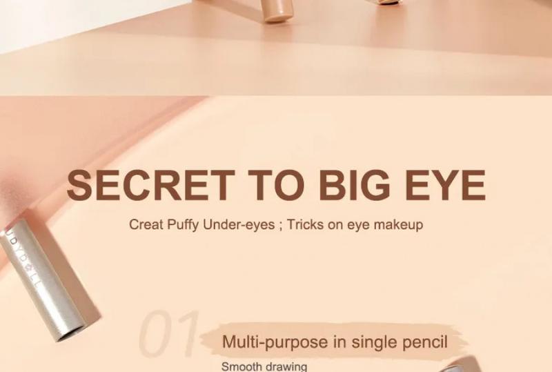 Product Introduction of Judydoll Creamy Undereye Pen Eyeliner Eyeshadow Smooth Waterproof Smudge-proof Long-lasting Black Lipliner Makeup Cosmetic 2