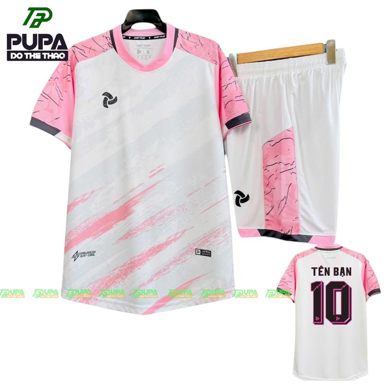 Bộ Đồ Thể Thao Jp, Thunder Trắng Hồng ,Vải Mè Cao Cấp Cho Nam Nữ, Có In Tên Sport Unisex Tập Thể Dục Chạy Bộ Tập Thể Dục Chạy Bộ Tập Gym Top Quần Sport