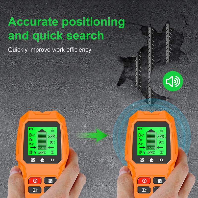 Product Introduction of Pencari Stud Pintar, 7 dalam 1, Pengimbas Dinding LCD, untuk Kayu, Logam, Wayar AC, Carian 41