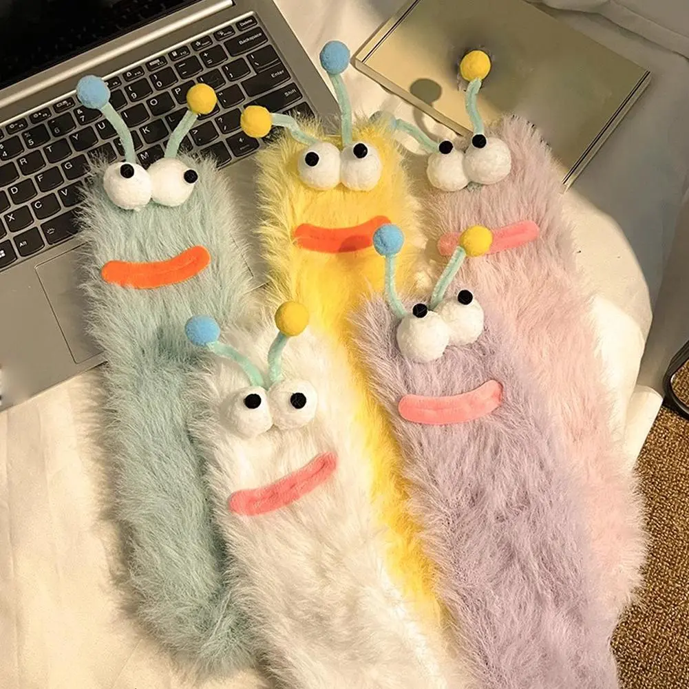1 Pair Of Funny Sleep Socks, Ugly, Cute And Versatile Little Monster Socks For Women