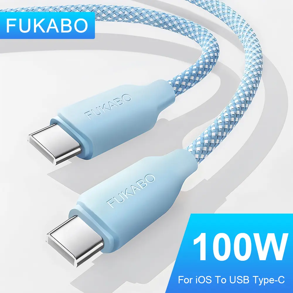 [Flash charging king] 100W double head C line 5A anti burn core IPX6 rainstorm level anti sweat iphone  16  charger