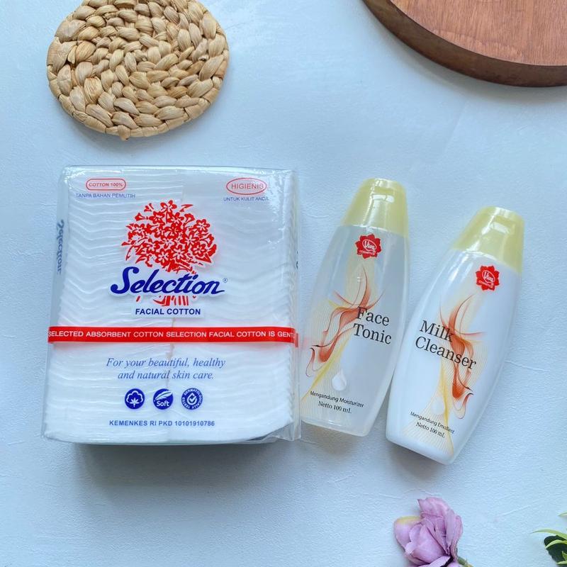 3IN1 PAKET HEMAT VIVA MILK CLEANSER + FACE TONIC + KAPAS SELECTION 35GR PEMBERSIH WAJAH 7